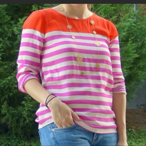 J Crew Tabitha blouse in color-block - Picture 8 of 8